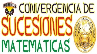 Sucesiones Matemáticas  Convergencia y Divergencia Ejercicios y Problemas Resueltos [upl. by Mad]