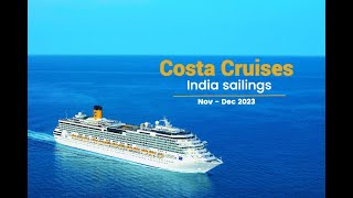 Costa Cruises India sailings [upl. by Casabonne779]