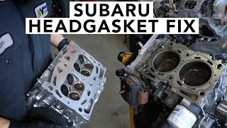 How To Replace Subaru Leaking Headgaskets SOHC EJ25 [upl. by Crespo]