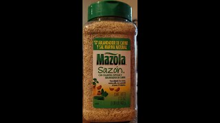 Mazola Sazon Con Culantro Especias y Ablandador de CarneSeasoning with Cilantro Spices ampReview [upl. by Nawad970]