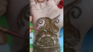 Beautiful and easy Mehandi design for beginners 😊shorts mehndi drawing art RituASingh [upl. by Ydnem370]