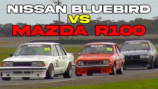 Tooth amp Nail Fight Awesome Mazda R100 hounds Nissan Bluebird [upl. by Oigroig]