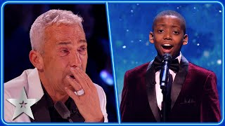 13yearold Malakai Bayohs HEAVENLY voice will move you to tears  SemiFinals  BGT 2023 [upl. by Enileuqcaj]