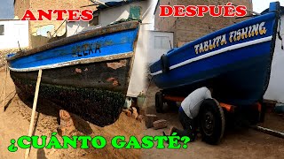 ¿CUÁNTO GASTÉ EN MANTENIMIENTO  EL ANTES Y DESPUÉS DE MI BOTE  Tablita Fishing [upl. by Elohcin]