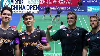 FikriMarthin INA VS KJÆRSØGAARD DEN  Quarterfinal Badminton China Open 2024 [upl. by Oulman]