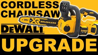 DEWALT 20V Chainsaw UPGRADE  stop oil leaks and BIGGER bar for DCCS620B [upl. by Ainiger]