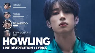 VICTON  Howling Line Distribution  Lyrics [upl. by Llerraj]