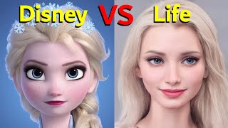 Realistic versions of Disney characters  Cartoon VS Life [upl. by Einnep]