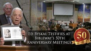 Ed Byskal Testifies at Bibleway’s 50th Anniversary Meetings [upl. by Bridget]