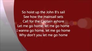 The Beach Boys  Sloop John B I wanna go Home LYRICS [upl. by Arhaz127]