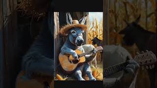 santana donkey esel gitarr gitar cute short shortvideo [upl. by Keavy]