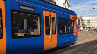 Citylink Stagecoach Sheffield TramTrain 399202 At Cathedral [upl. by Lechar]