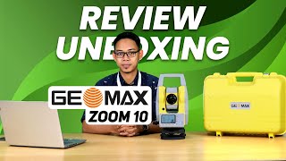 Unboxing amp Review Total Station Geomax Zoom 10  Total Station terbaru 2022 [upl. by Nosemyaj]