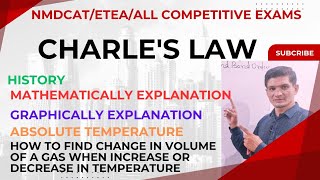 119 CHARLEs law of gases absolute temperature chemistry mcqs for MDCAT ETEA amp Competitive exams [upl. by Naerad920]