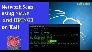 Active Network Scanning using NMAP and Hping3 on Kali Linux [upl. by Dnomayd608]