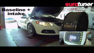 VW CC 20T intake amp exhaust dyno test [upl. by Sigvard129]