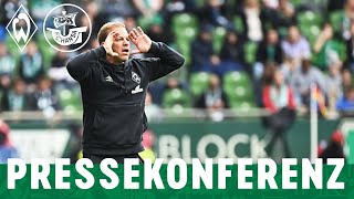 SV Werder Bremen  Hansa Rostock 30 10  Pressekonferenz nach DuckschDoppelpack [upl. by Arikaahs332]