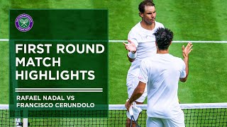 Rafael Nadal vs Francisco Cerundolo  First Round Highlights  Wimbledon 2022 [upl. by Winsor]