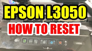 HOW TO RESET EPSON L3050  GJR Printer Repair [upl. by Hsiwhem]