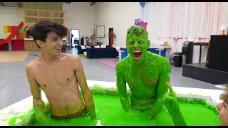 Andrew Davila Gets Slimed Pied in the Face and Egged [upl. by Genevieve273]