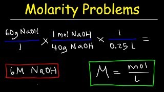 Molarity Practice Problems [upl. by Yager]