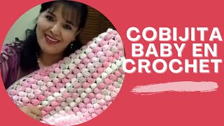 CÓMO TEJER UNA COBIJITA PARA BEBÉ EN GANCHO O CROCHET🌷🌷🌷 MUY FÁCIL  YO TEJO CON LAURA CEPEDA baby [upl. by Hal]