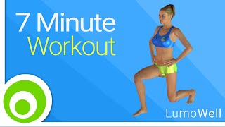 7 minute workout rutina de ejercicios para bajar de peso y tonificar todo el cuerpo [upl. by Silyhp]