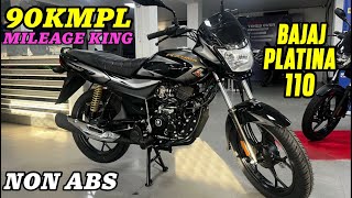 2024 Bajaj Platina 110 Non ABS New Model Review Video  Mileage King Sirf Bajaj Platina Hi Hai 🤩 [upl. by Notyalk]