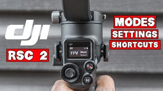 DJI RSC2  Modes Shortcuts Button Functions  New Front Dial Test and 3 ways to autotune [upl. by Amada652]