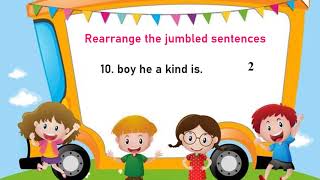 Rearrange the jumbled words  Frame a sentence [upl. by Trainer]