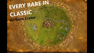 World of Warcraft  Every Rare Spawn in Classic  UnGoro Crater [upl. by Anaz]