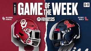 SIMMING OKLAHOMAOLE MISS  EA CFB 25 GAME OF THE WEEK 🍿 [upl. by Nimocks]