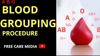 Blood grouping method in malayalam  ABO Blood grouping method freecaremedia [upl. by Allerbag]