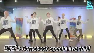 V LIVE BTS’s Comeback Special Live Talk – EN [upl. by Enitsuga]