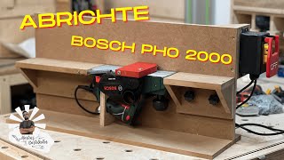 Elektrohobel BOSCH PHO 2000 zur Abrichte umbauen  DIY  Abrichte selber bauen [upl. by Garrett680]