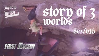 UNCUT Shawn Raboutou  Story of 3 Worlds 8CV16 First Ascent [upl. by Ennahtur469]