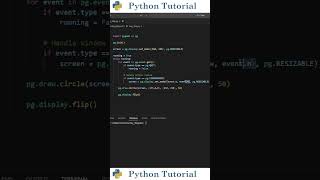 Creating Resizable Pygame Windows  Python Tutorial [upl. by Aneelak8]