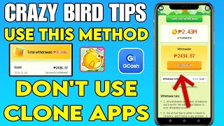 How I earned 2 Million coins in CRAZY BIRD APP  BEST TIPS TO GET UNLIMITED COINS AND GREEN MONEY [upl. by Aicenad]