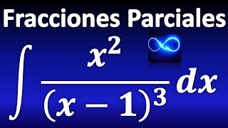 268 Integral mediante fracciones parciales factor lineal repetido [upl. by Ulberto]