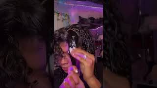 The curly hair process  annasdivinestudio Itscurlywrld curlyhairstyles curlyhair curls [upl. by Oakley]