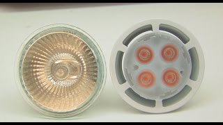 Philips 55W 12V MR16 LED halogen replacement downlight lamp review A [upl. by Hakeem442]