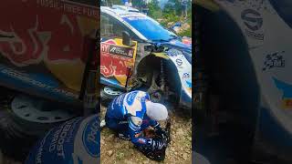 wrc rally Acropolis 2024 SS3 Pavliani Damage suspension FOURMAUX [upl. by Ahsilrae]