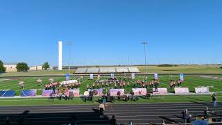 Burkburnett  Seymour Marching Festival 2023 1st performance 2023 [upl. by Ardnola]