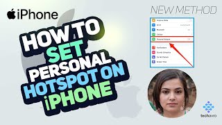 How to Set Up Personal Hotspot on iPhone 2024 New Method  Easy StepbyStep Guide [upl. by Sayles461]