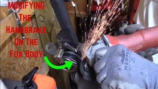 Fox Body Modifying The Handbrake On The 5Lug Conversion [upl. by Sherline388]