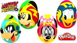 4 Ovos Surpresas de Mickey Aventuras Sobre Rodas Mickey Minnie Pateta Pato Donald de Massinha [upl. by Bickart902]