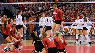 NCAA 2015 Finals Highlights  Nebraska vs Texas womens volleyball [upl. by Aeneas]