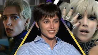 Smile 2 Naomi Scott Compares Her Pop Star Character to Lady Gaga Exclusive [upl. by Lednew]