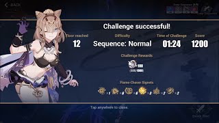 Honkai Impact 3 Elysian Realm Sequence Normal Speedrun  Reverist Calico 124 [upl. by Einyaj]