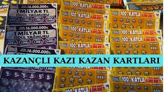 BÜYÜK KAZANÇLI YENİ KAZI KAZAN KARTLARINDA İKRAMİYE ARIYORUZ [upl. by Kimberlee]